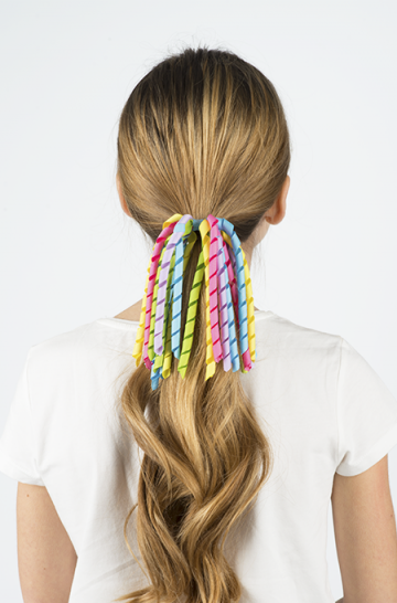 Pembe koyu gri lastikli toka