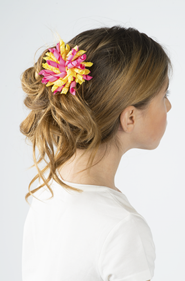 Neon yeşili, klipsli saç tokası